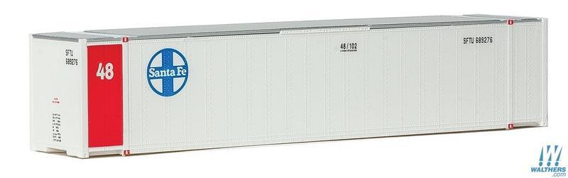 SceneMaster 949-8473 HO規 Santa Fe SFTU 48呎 貨櫃.白