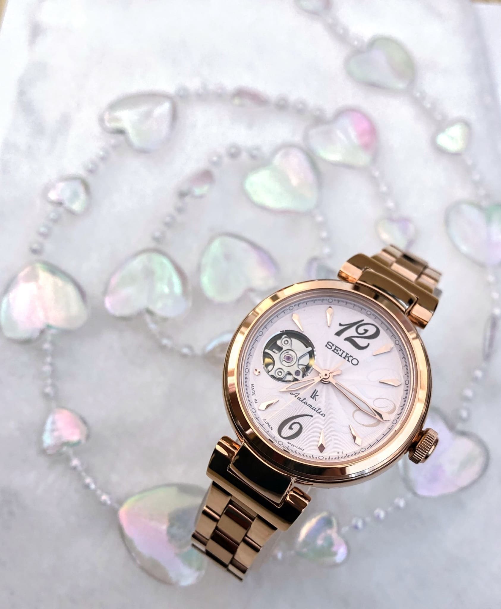 【SEIKO 精工】LUKIA系列 時刻柔情鏤空機械腕錶 4R38-01L0V 28 mm 現代鐘錶