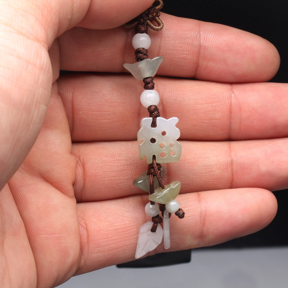 【雅紅珠寶】福氣到冰種緬甸玉墜子-吊飾/項鍊-C0015