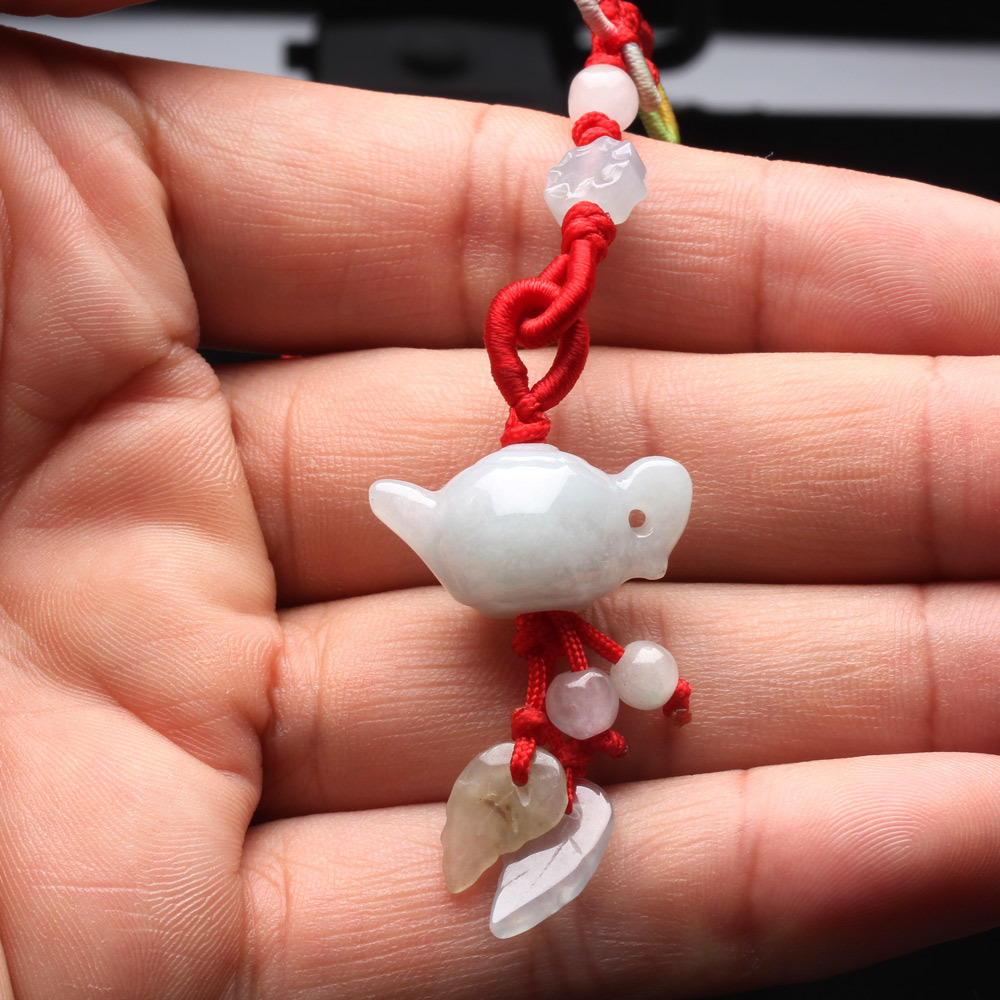 【雅紅珠寶】福氣滿滿緬甸玉墜子-吊飾/項鍊-C0022