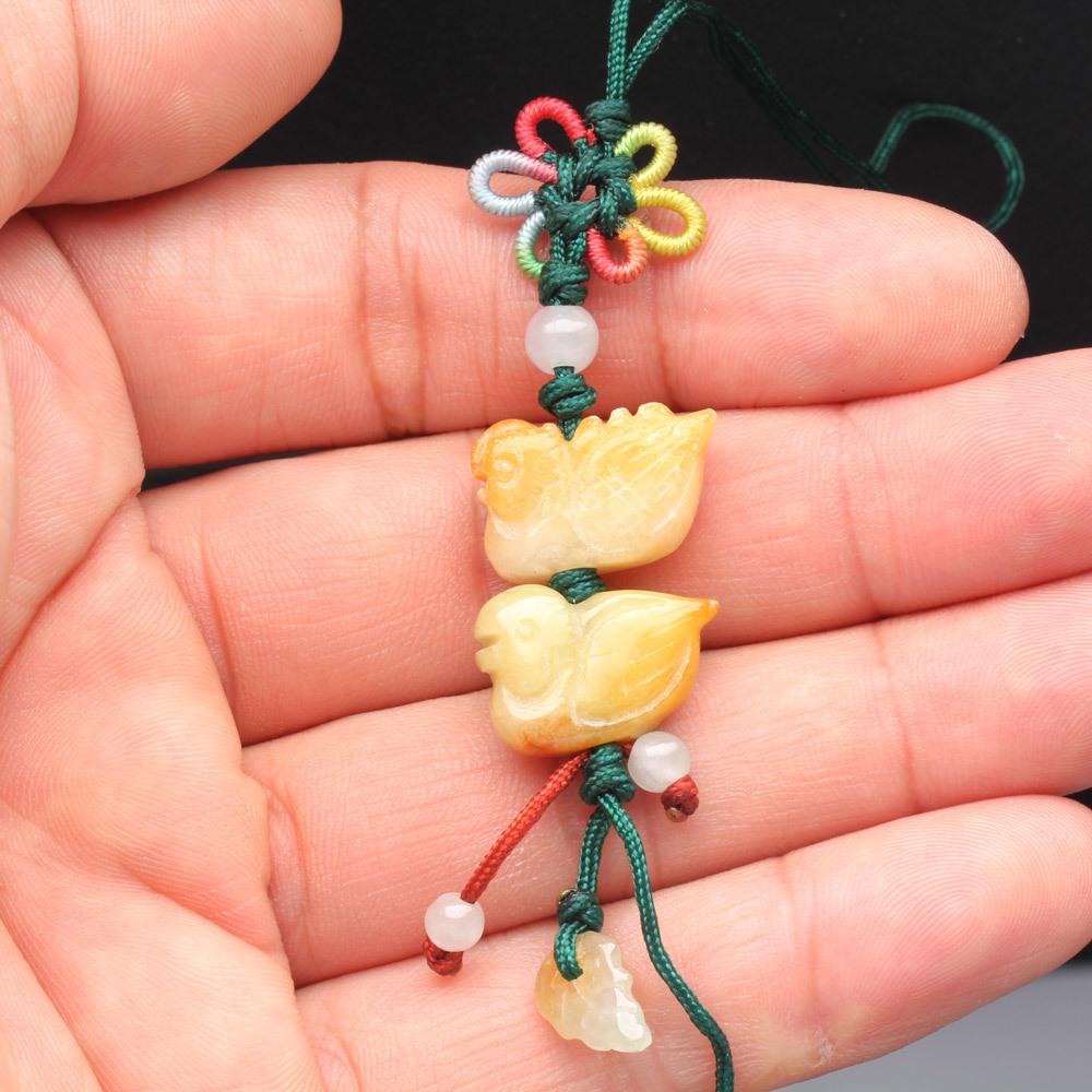 【雅紅珠寶】鶼鰈情深緬甸翡翠玉墜子-吊飾/項鍊-C0018