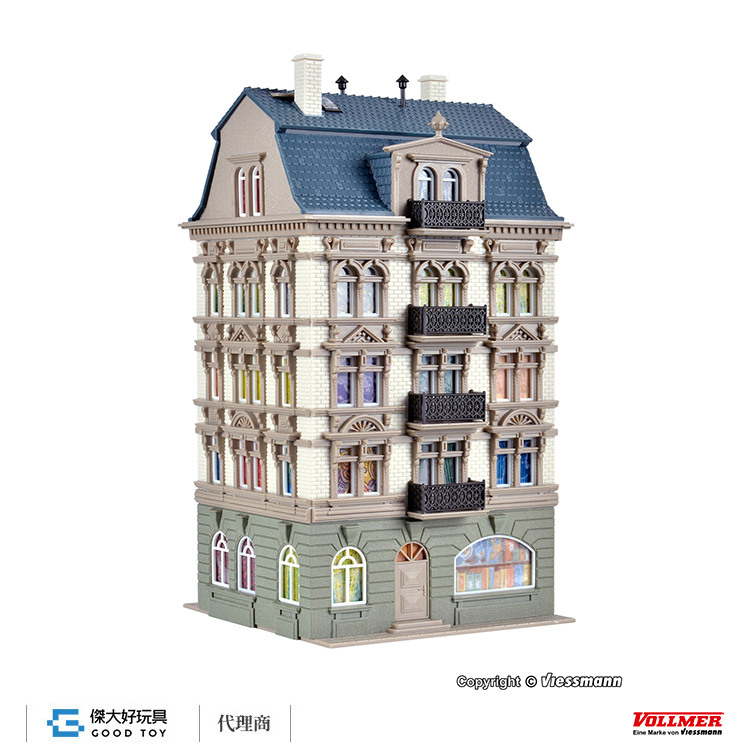 Vollmer 43815 HO City house at the park, Schlossallee 5