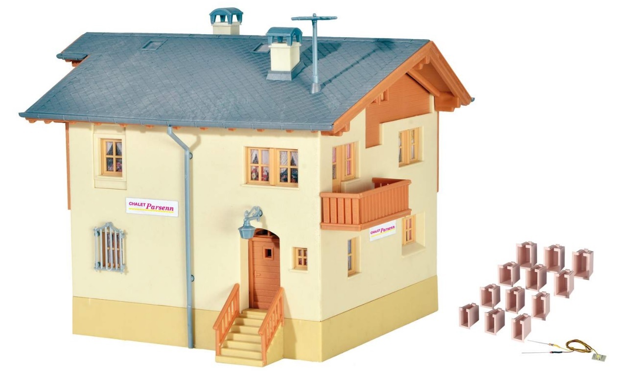 特價 Kibri 48815 HO規 瑞士達沃斯.帕森地區的旅館.附LED燈