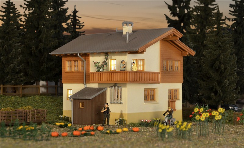 特價 Kibri 48815 HO規 瑞士達沃斯.帕森地區的旅館.附LED燈