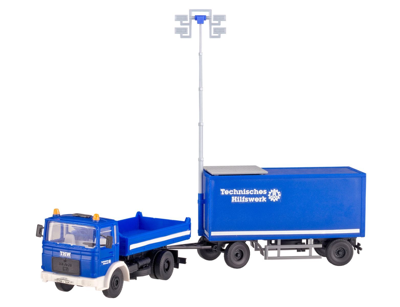 特價 Kibri 18462 HO規 貨車與泛光燈拖車.套件