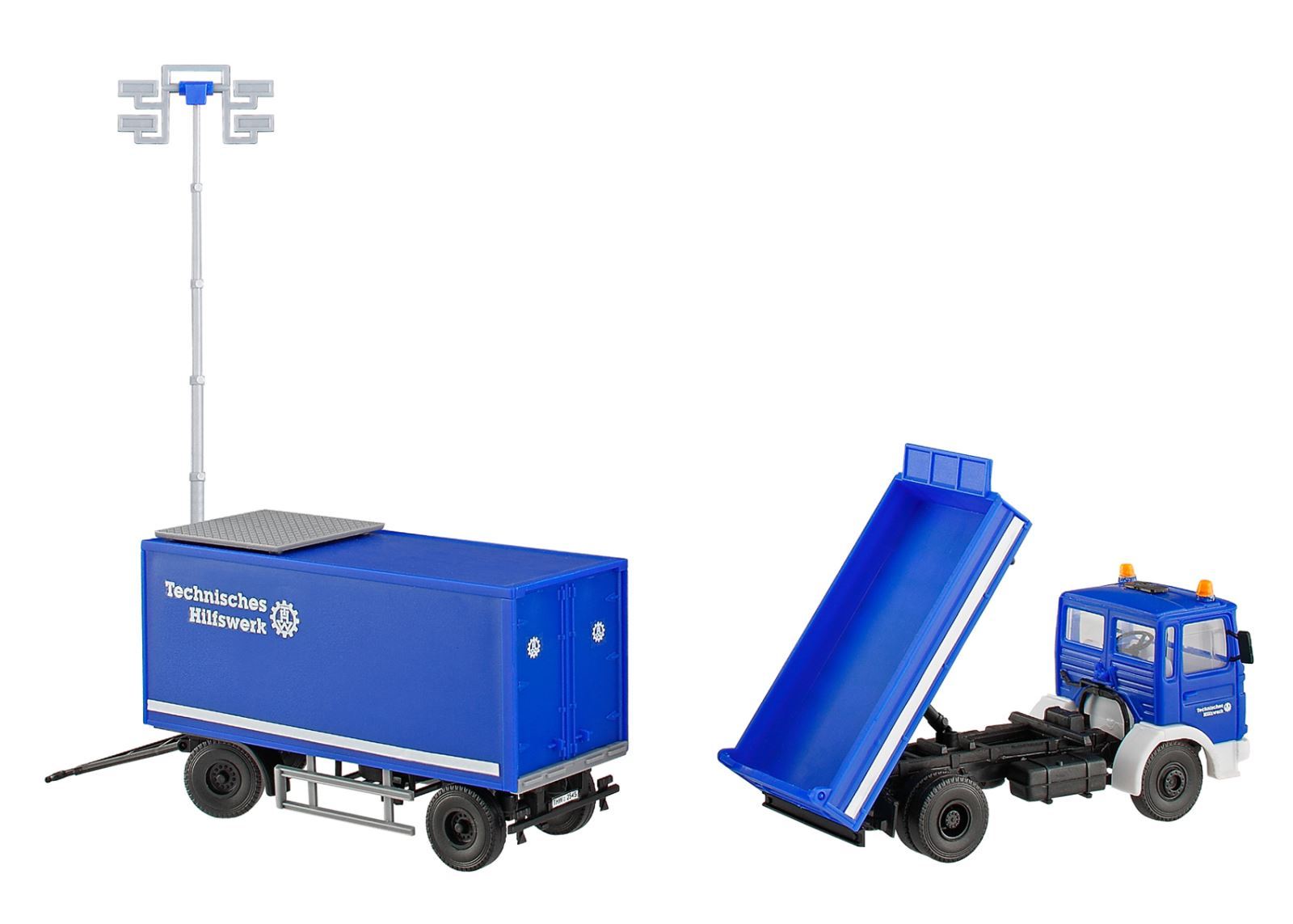 特價 Kibri 18462 HO規 貨車與泛光燈拖車.套件