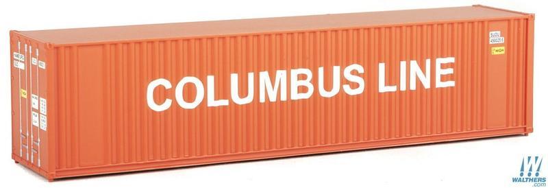 SceneMaster 949-8214 HO規 COLUMBUS LINE 40呎 貨櫃.棕
