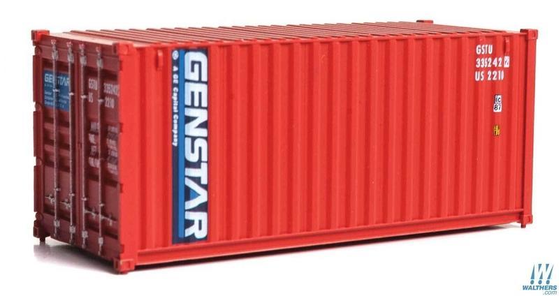 SceneMaster 949-8072 HO規 GENSTAR 20呎 貨櫃.橘紅