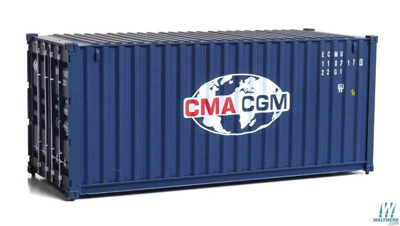 SceneMaster 949-8070 HO規 CMA CGM 20呎 貨櫃.藍