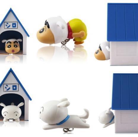 正版蠟筆小新 造型鑰匙圈掛架