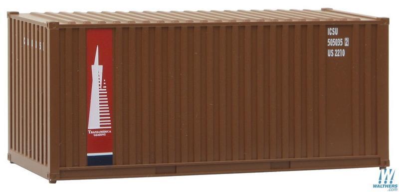 SceneMaster 949-8017 HO規 TransAmerica 20呎 貨櫃.咖啡
