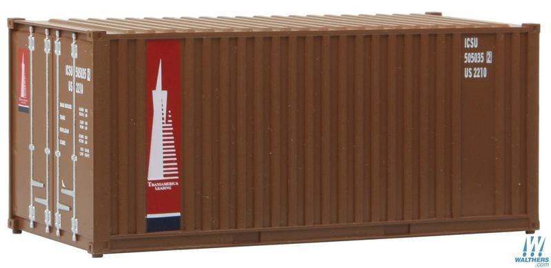 SceneMaster 949-8017 HO規 TransAmerica 20呎 貨櫃.咖啡