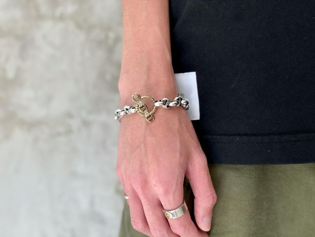 10MM Open Link Bracelet with 18K YG Toggle