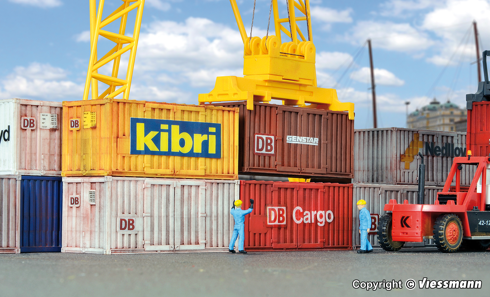 Kibri 10924 HO規 container 20呎貨櫃.8個.套件