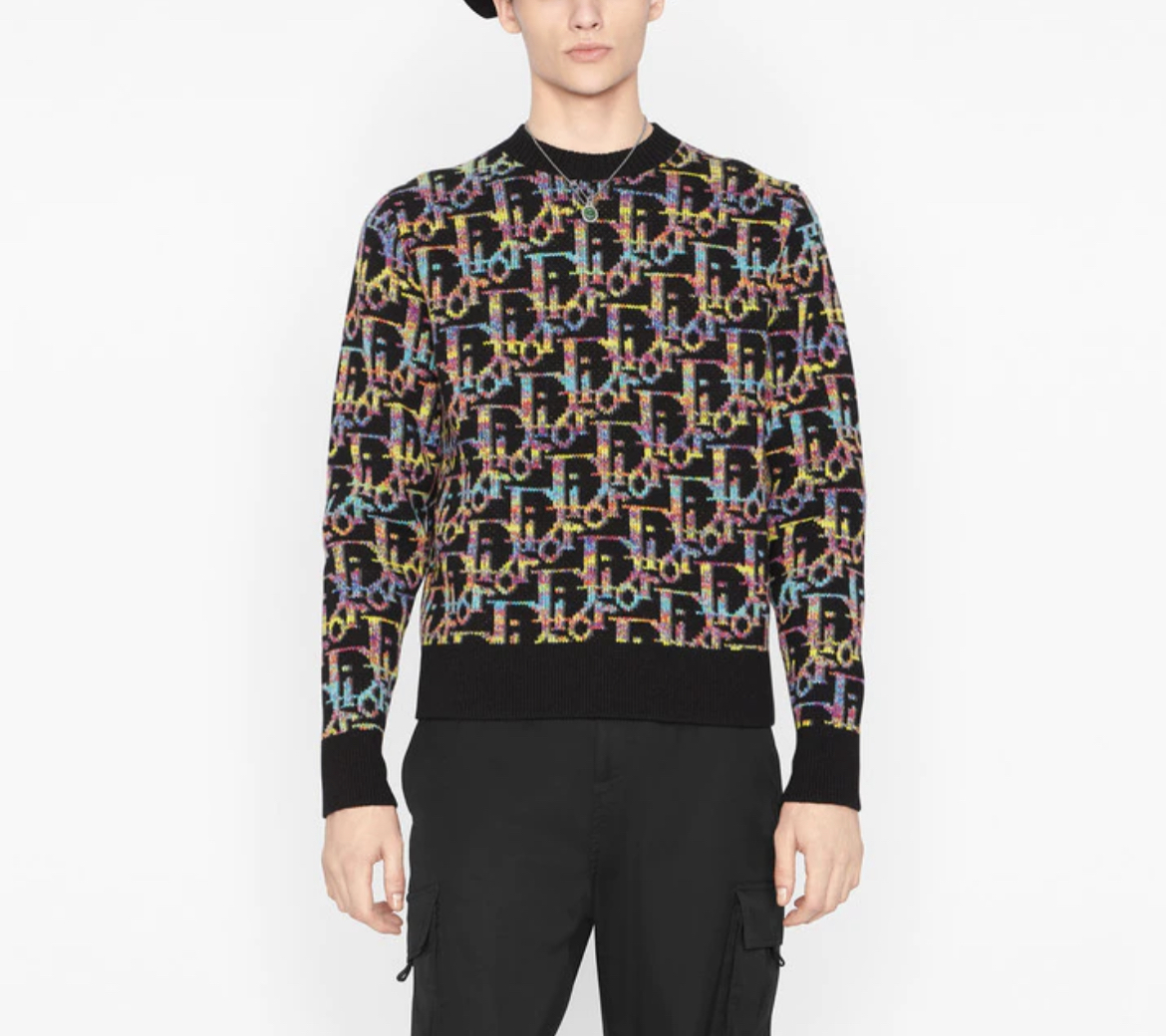 dior sweatshirt all over print