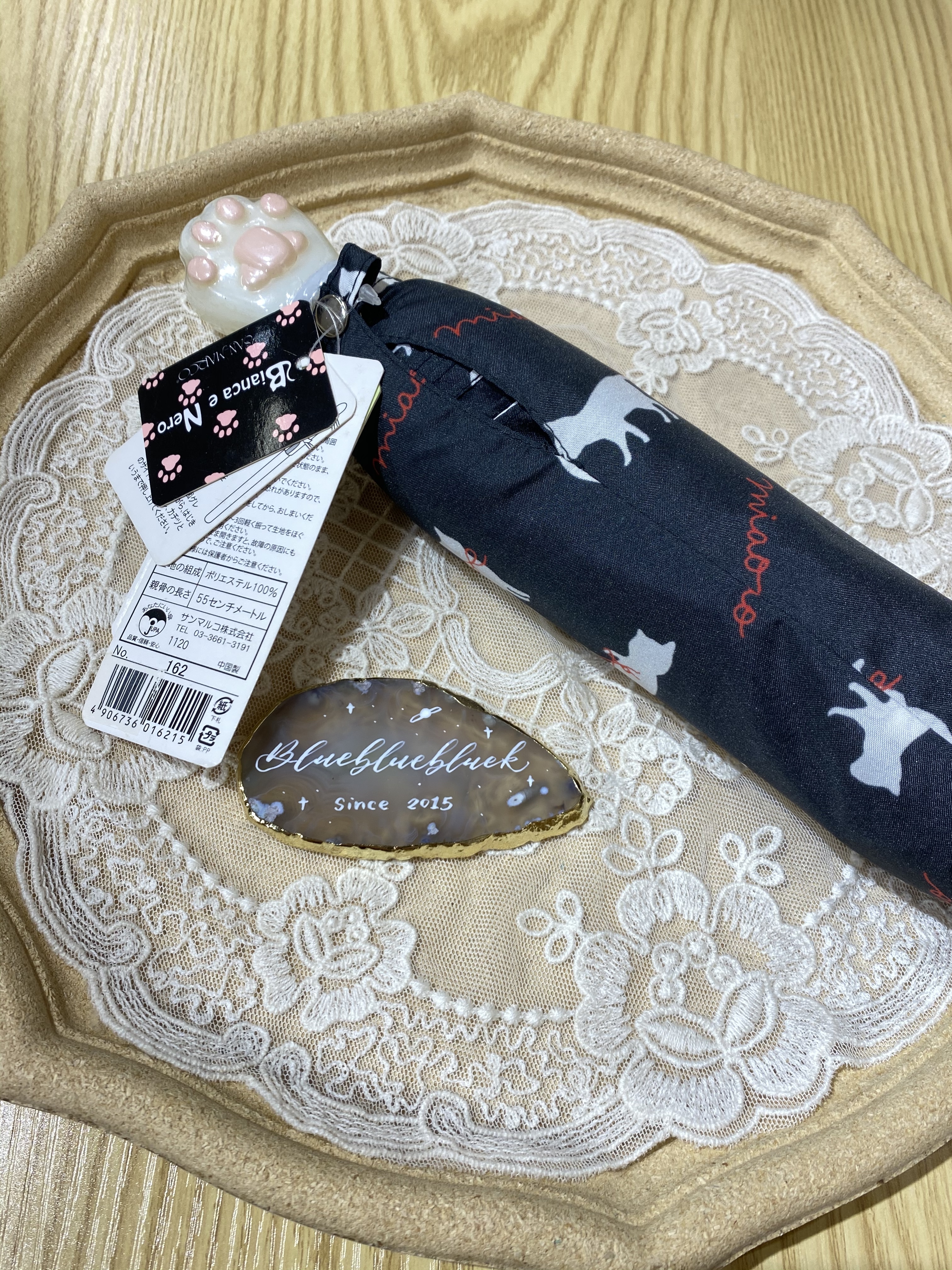 日本 Bianca Nero 貓貓遮骨雨傘