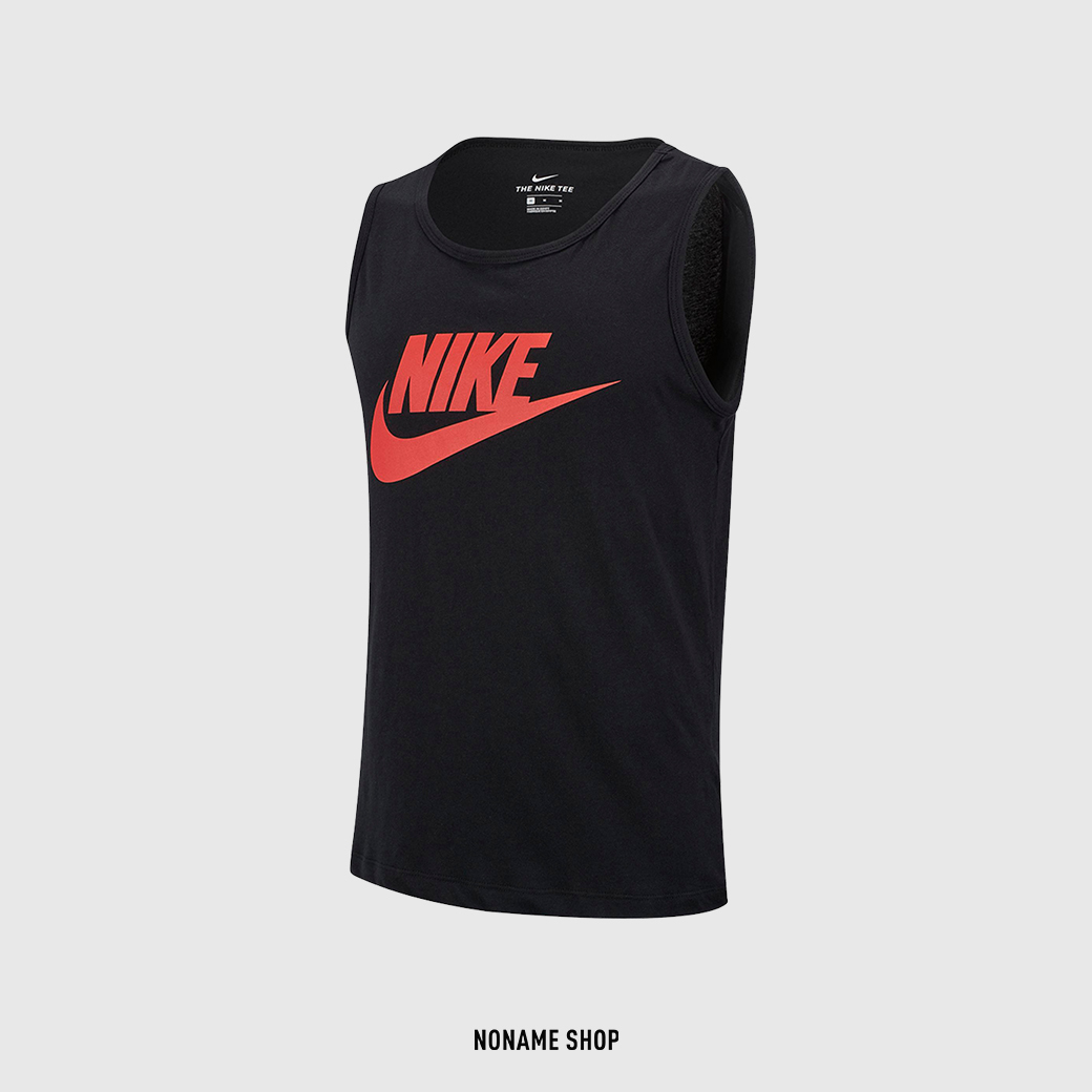 NIKE NSW TANK ICON FUTURA 基本款 運動 無袖 背心 黑紅