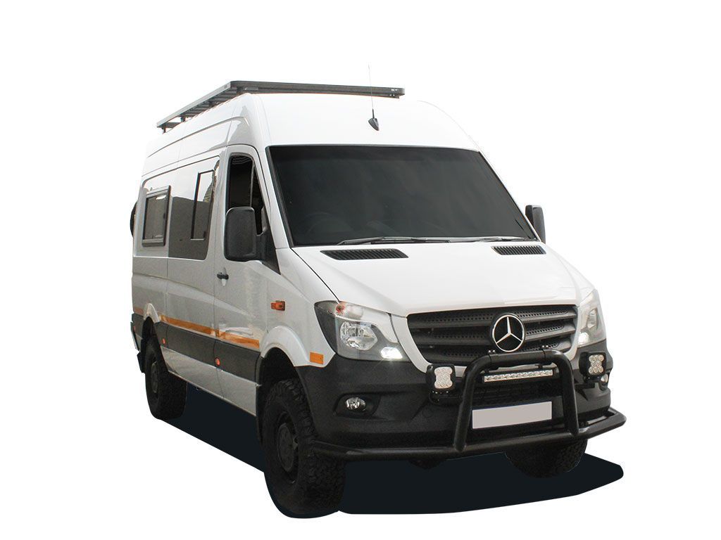 Mercedes Benz Sprinter 144"/170" / L2/L3 / MWB/LWB Wheelbase W/OEM Tracks (2006-CURRENT) SLIMLINE II ROOF RACK KIT / TALL