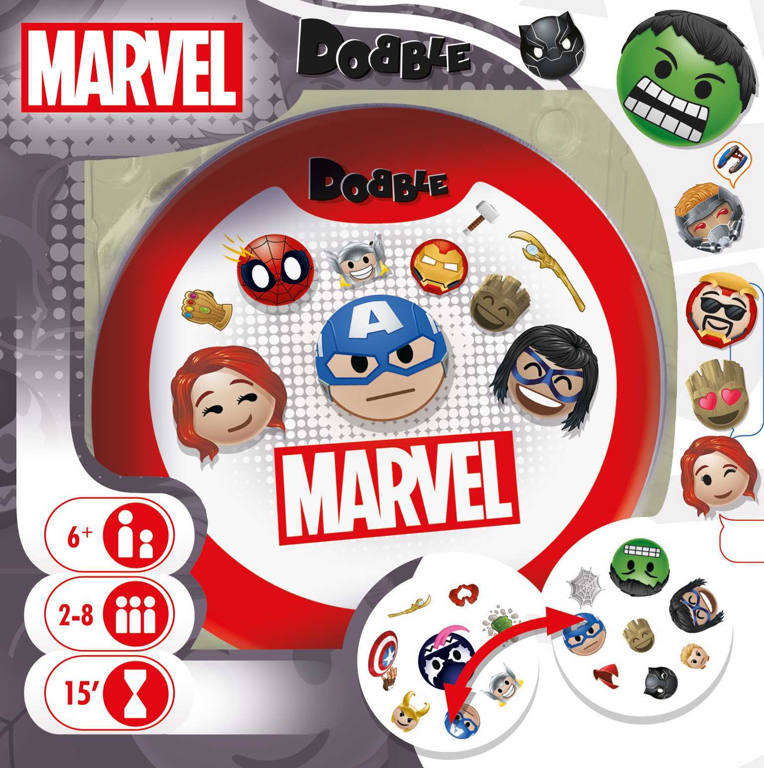 Dobble Marvel 嗒寶: 漫威表情符號 - 中文版