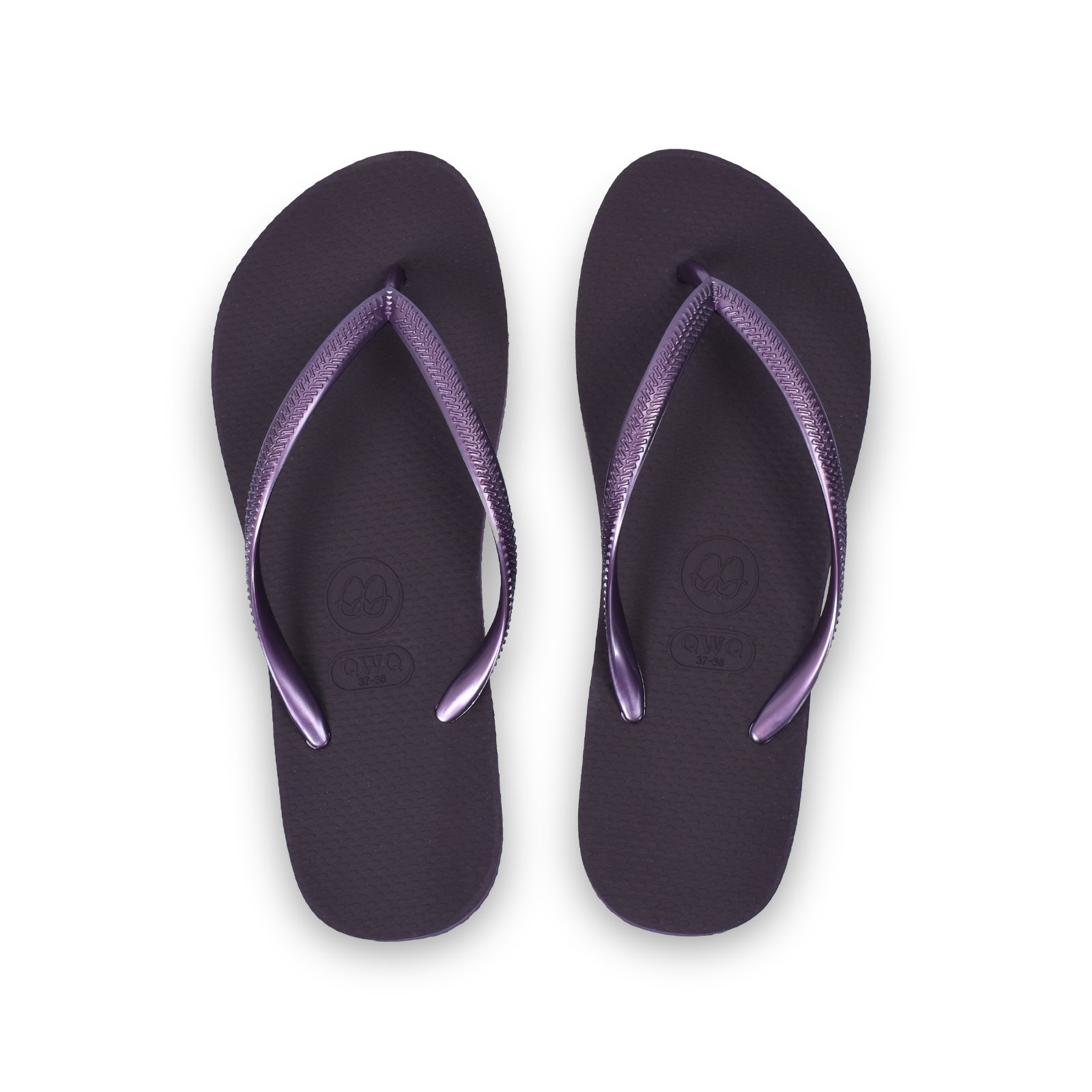 Slim窈窕系列 星空紫 女款平底人字夾腳拖