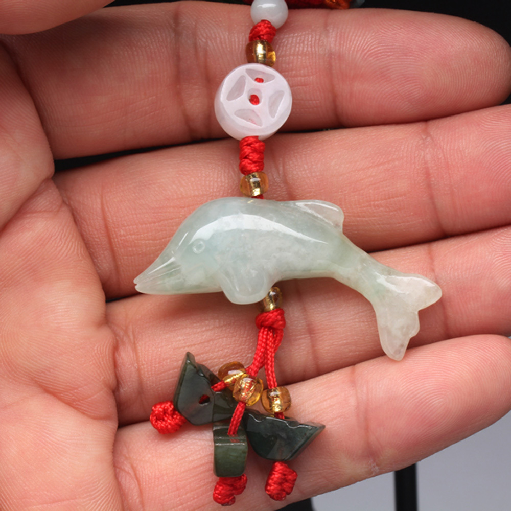 【雅紅珠寶】魚躍龍門翡翠緬甸玉墜子-吊飾/項鍊-C0026