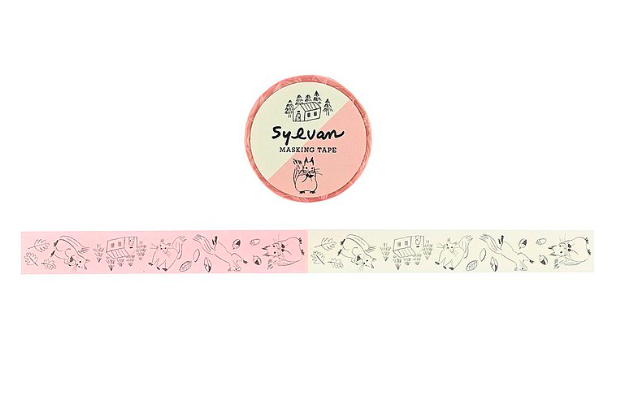 日本 Sylvan 森林精靈-雙色和紙膠帶 小松鼠
