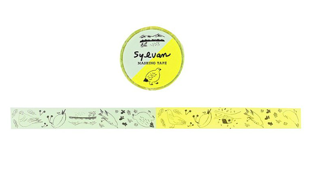 日本 Sylvan 森林精靈-雙色和紙膠帶 小鳥