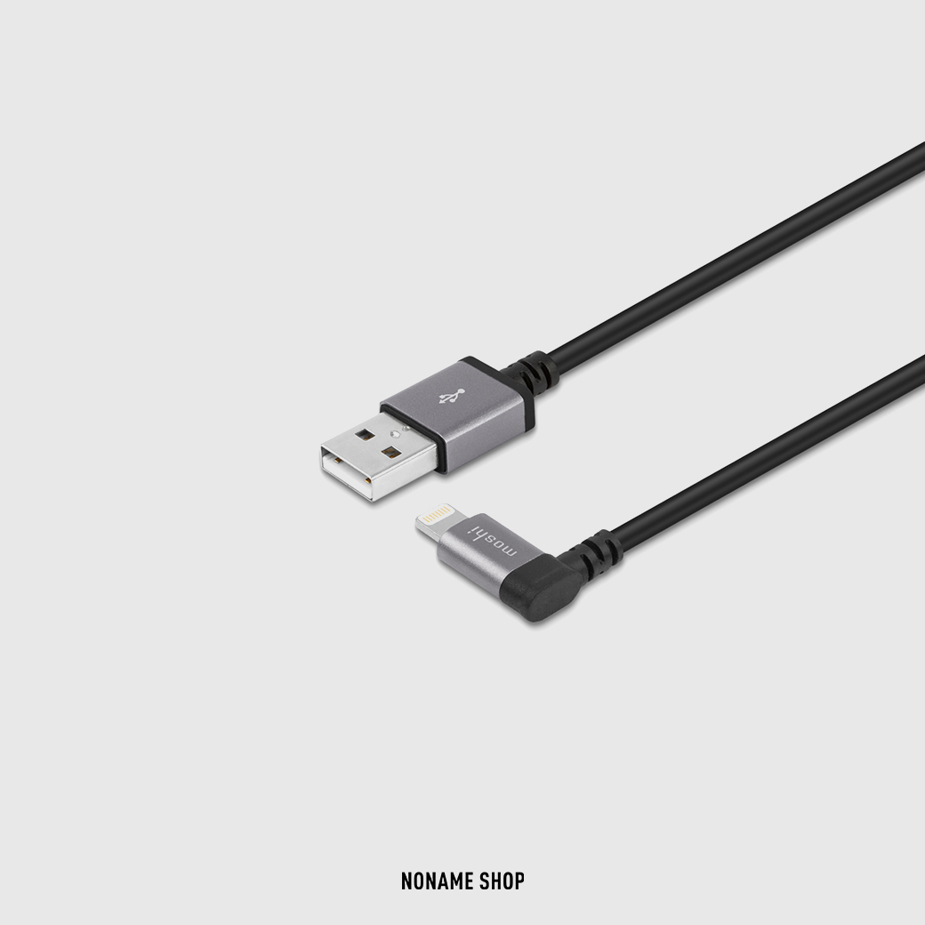 MOSHI Lightning to USB-A 90° 耐用 快充 彎頭 傳輸線 1.5m