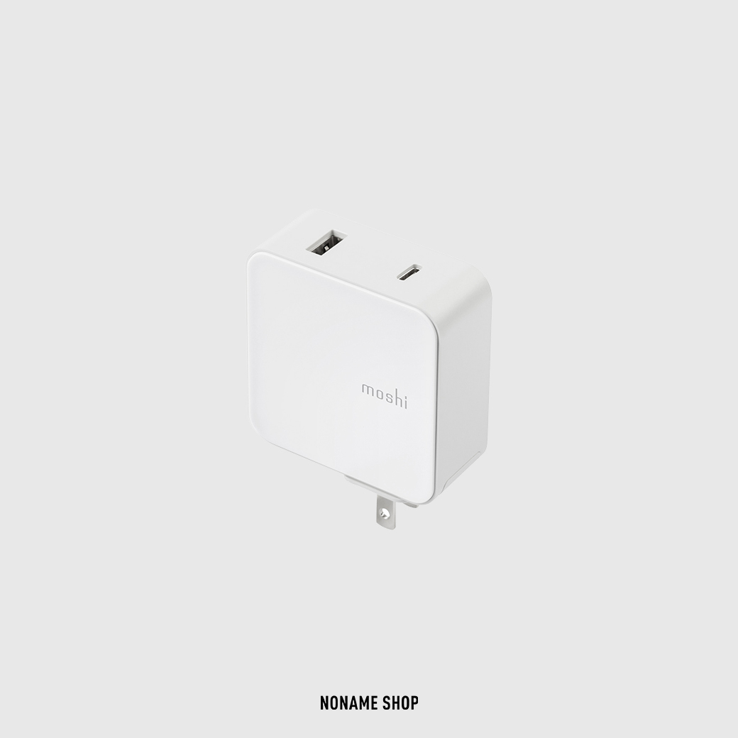 MOSHI ProGeo 旅充系列 USB-C USB 埠充電器 42W 美規 白