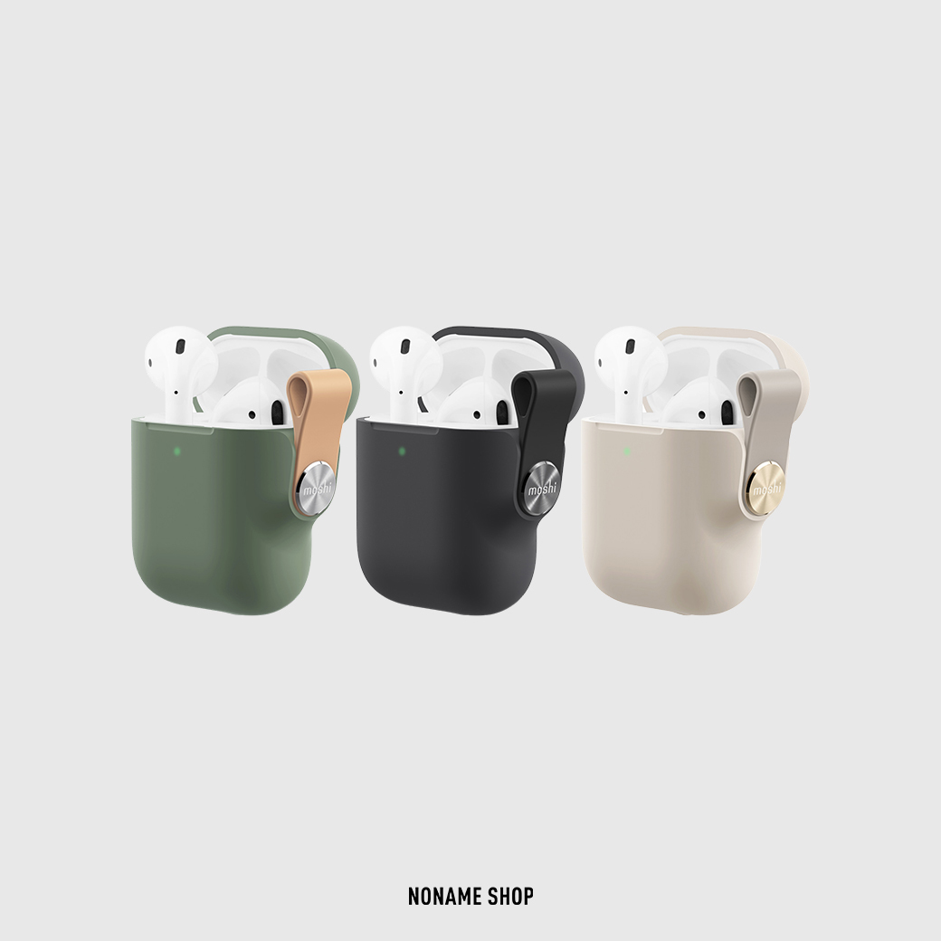 MOSHI Pebbo for AirPods 藍牙耳機 保護套 1/2代通用 三色