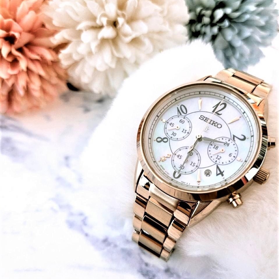 【SEIKO 精工】LUKIA系列 優雅美鑽太陽能腕錶 V175-0EX0U 36.4 mm 現代鐘錶