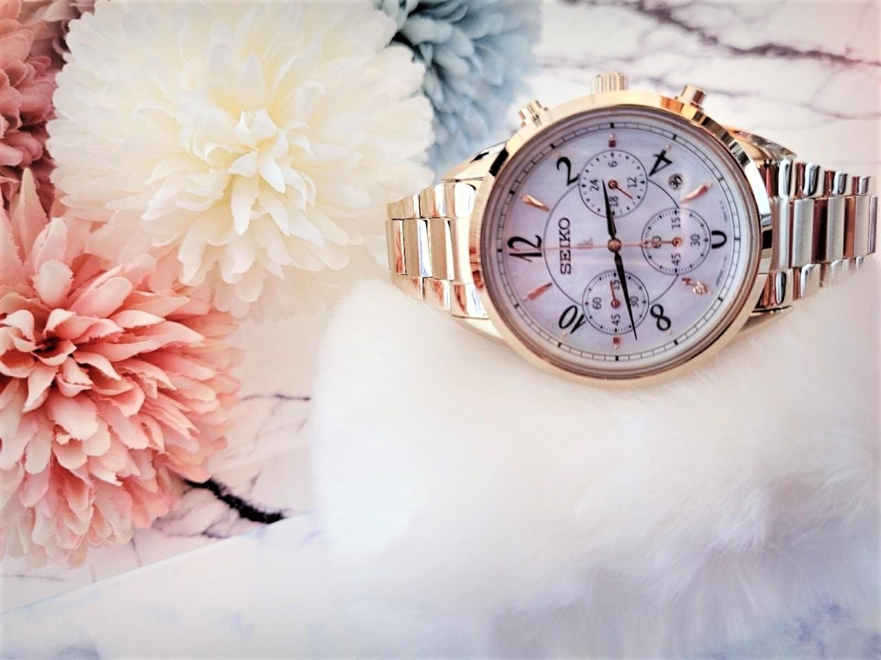 【SEIKO 精工】LUKIA系列 優雅美鑽太陽能腕錶 V175-0EX0U 36.4 mm 現代鐘錶