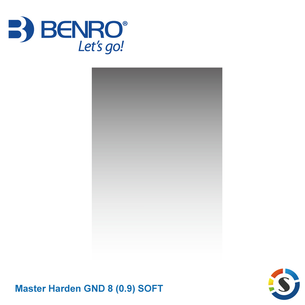 【BENRO百諾】Master Harden GND8 (0.9) SOFT 鋼化軟式漸層減光鏡 100X150mm