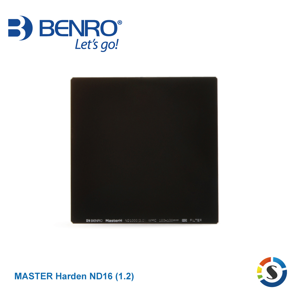 【BENRO百諾】MASTER Harden ND16 (1.2) 鋼化方型減光鏡 100X100mm