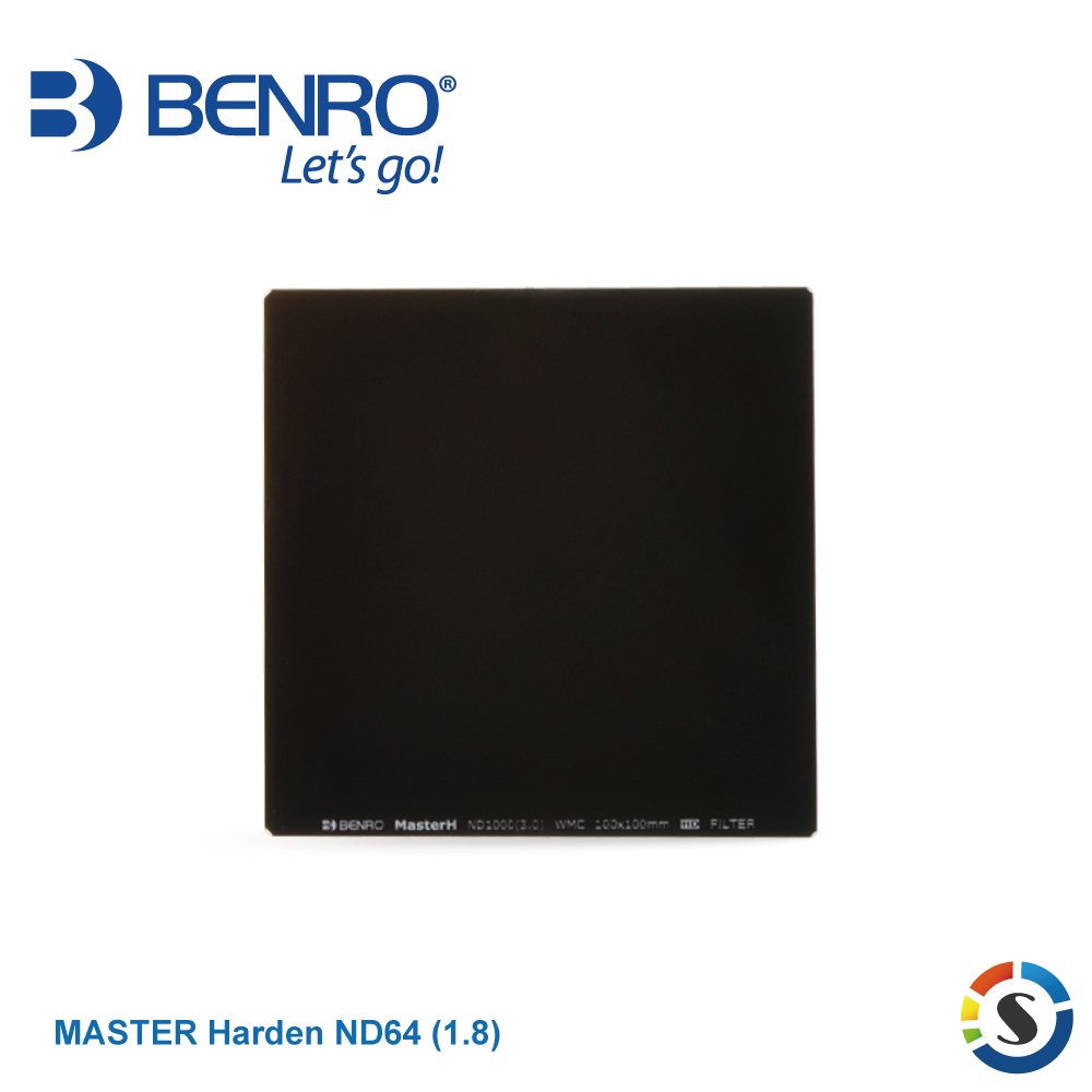 【BENRO百諾】MASTER Harden ND64 (1.8) 鋼化方型減光鏡 100X100mm