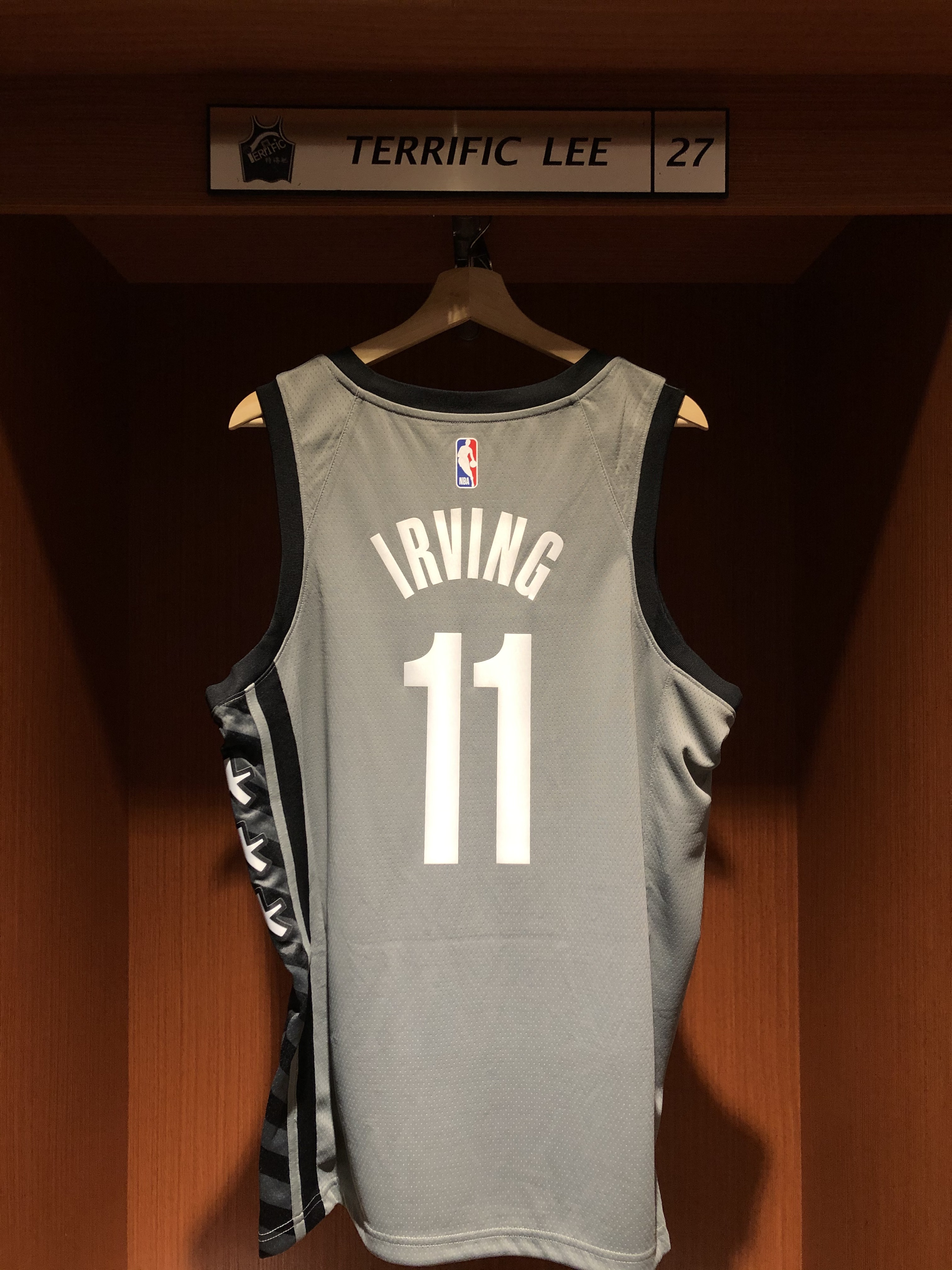 NBA球衣 Kyrie Irving 布魯克林籃網灰星 Statement Nike Swingman 球迷版 熱轉印 含贊助商標 全新