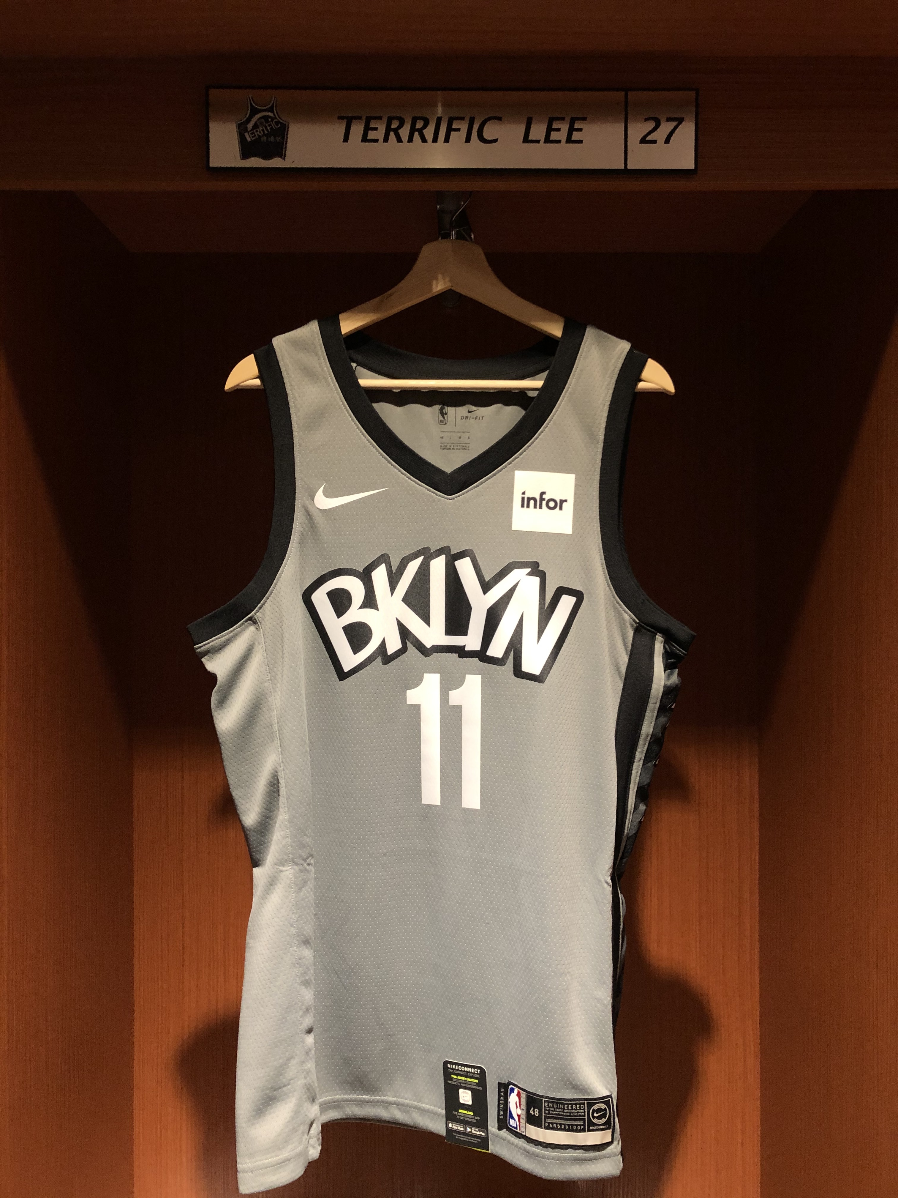 NBA球衣 Kyrie Irving 布魯克林籃網灰星 Statement Nike Swingman 球迷版 熱轉印 含贊助商標 全新