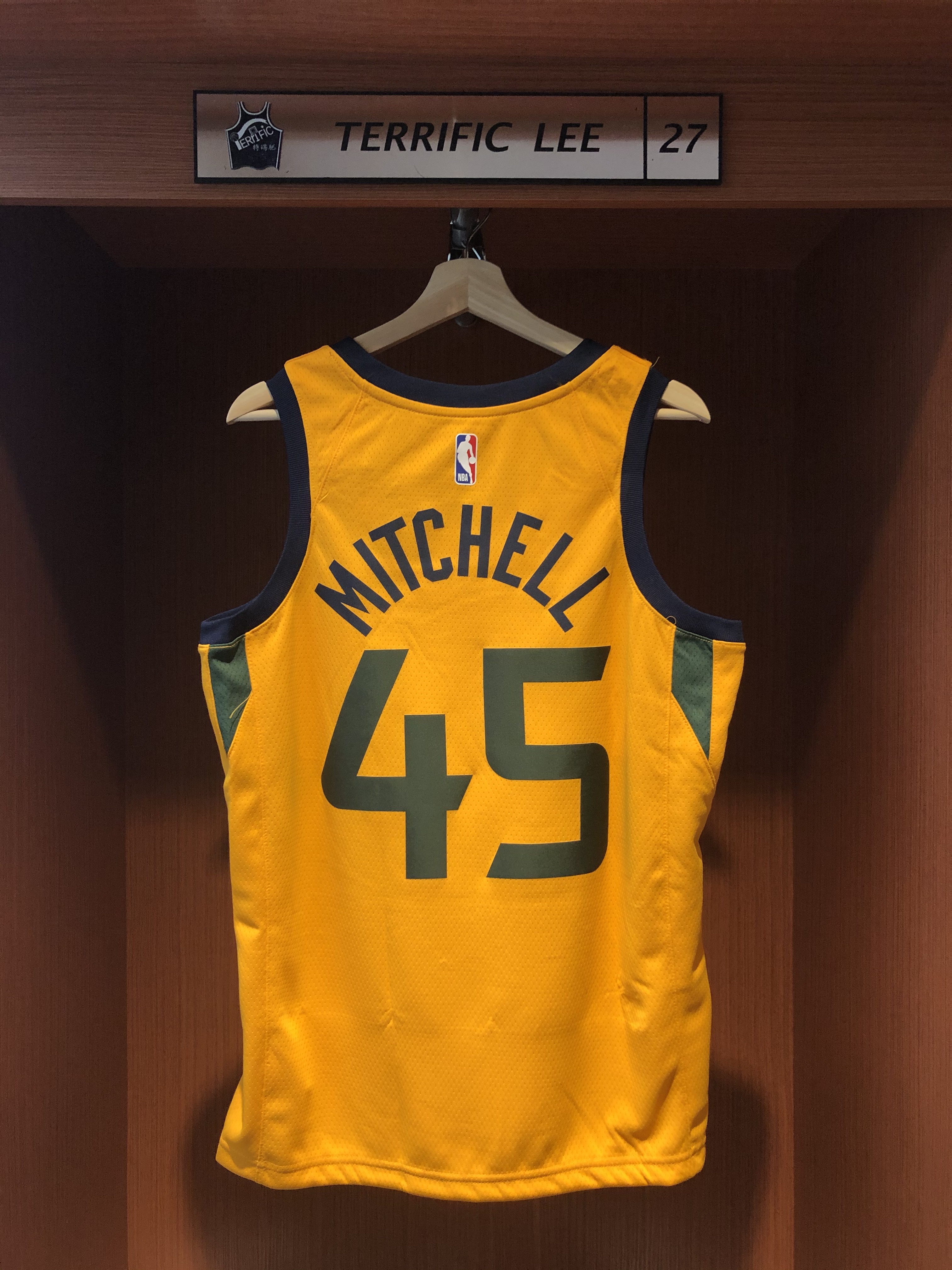 NBA球衣 Donovan Mitchell 猶他爵士黃 Statement Jordan Swingman 球迷版 熱轉印 全新