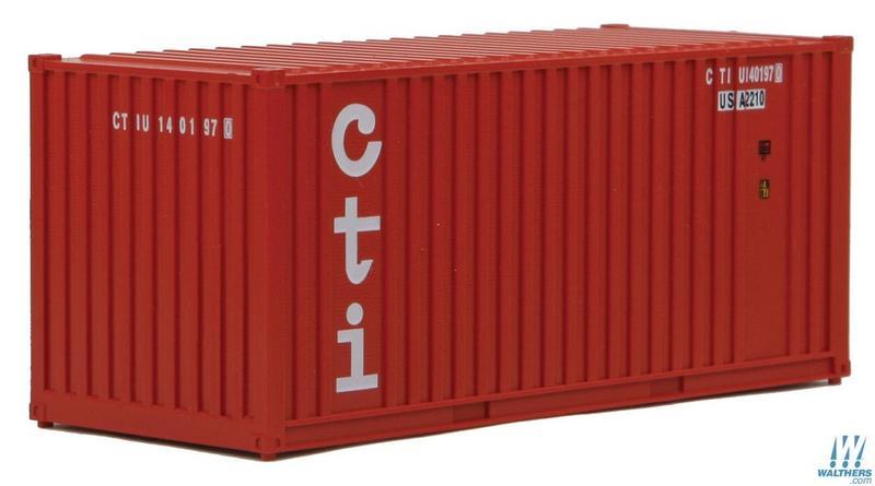 SceneMaster 949-8011 HO規 CTI 20呎 貨櫃.暗紅