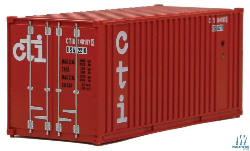 SceneMaster 949-8011 HO規 CTI 20呎 貨櫃.暗紅