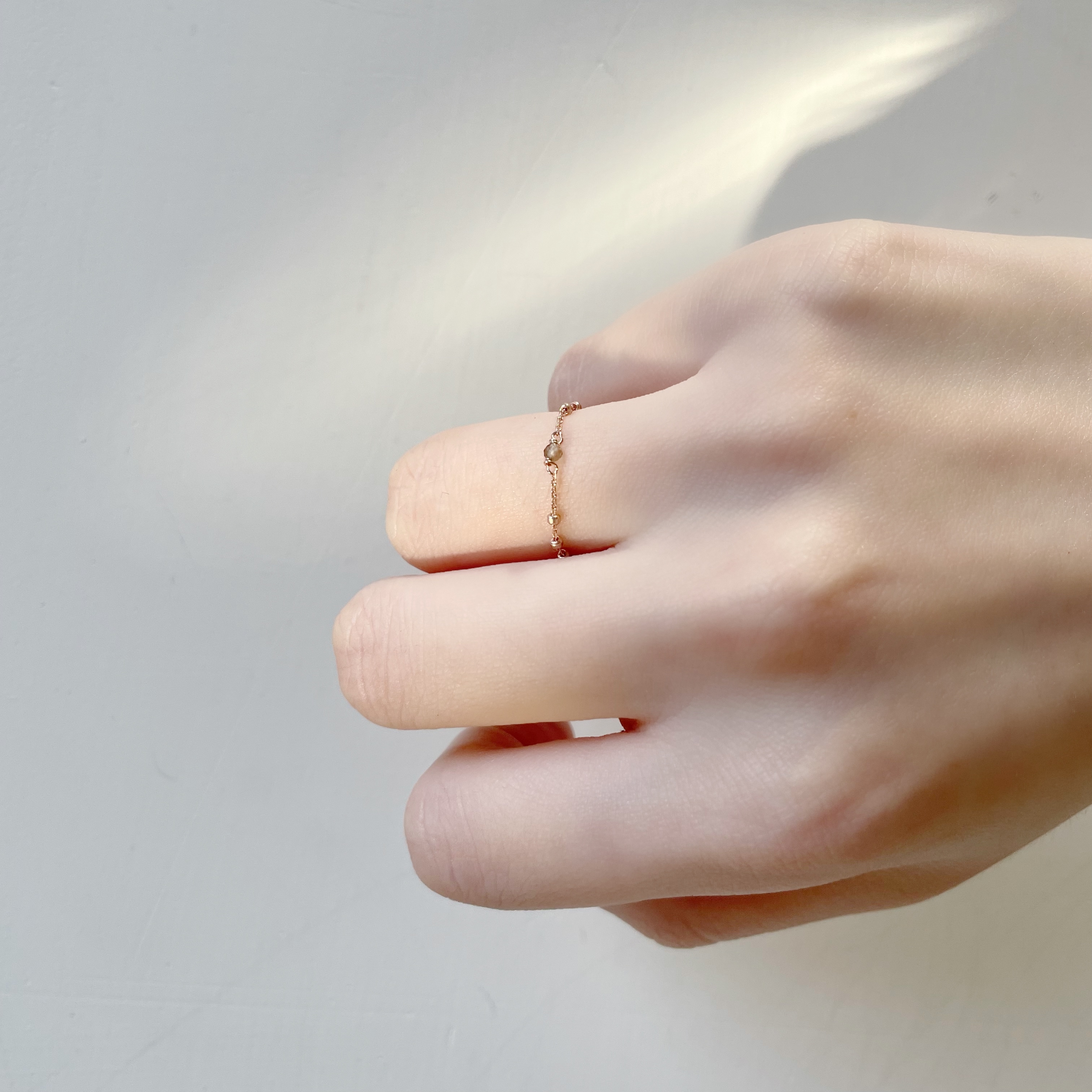 簡約Triplets茶晶鏈戒