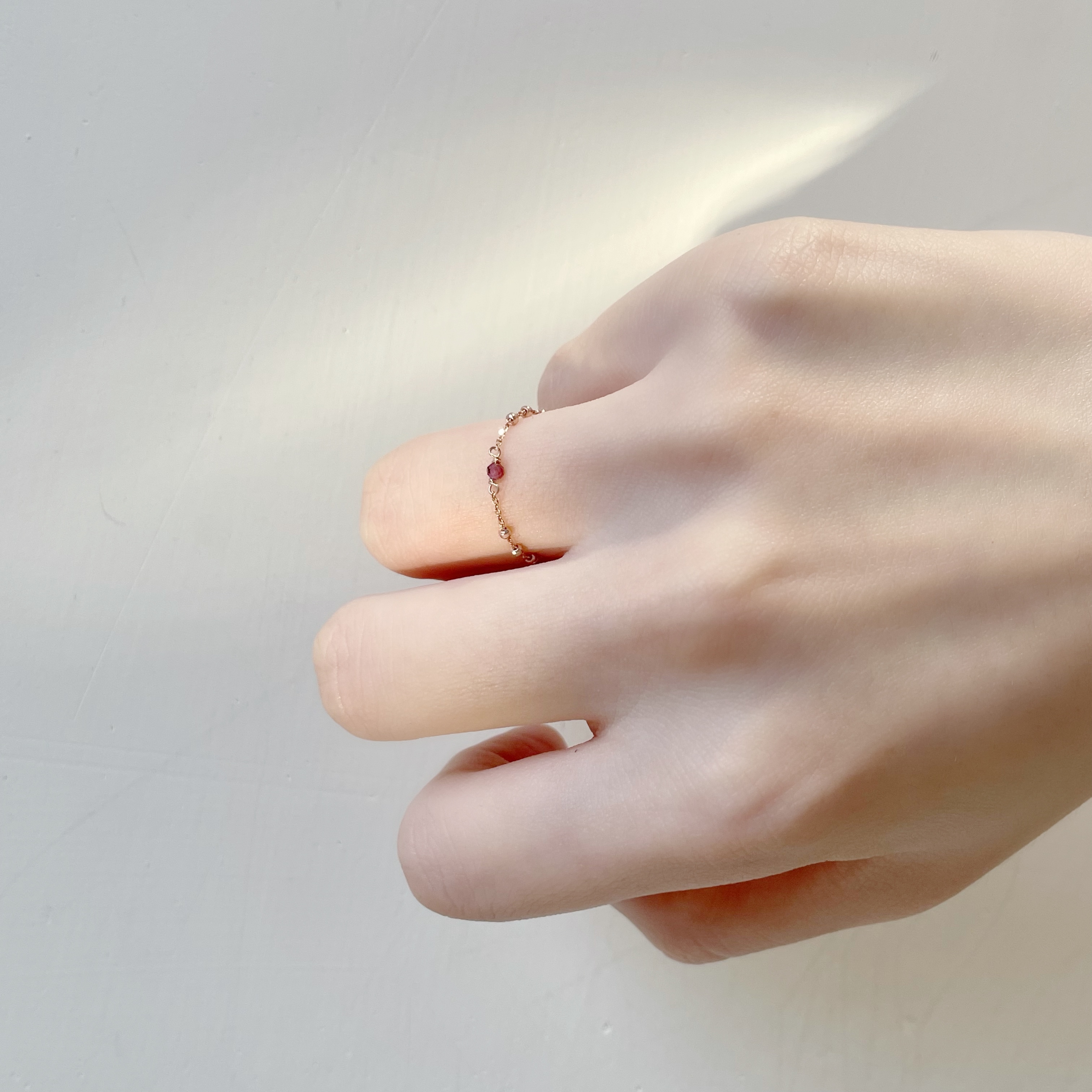 簡約Triplets石榴石鏈戒