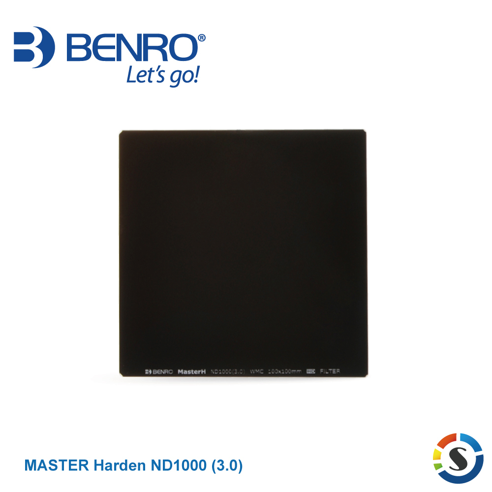 【BENRO百諾】MASTER Harden ND1000 (3.0) 鋼化方型減光鏡 100X100mm