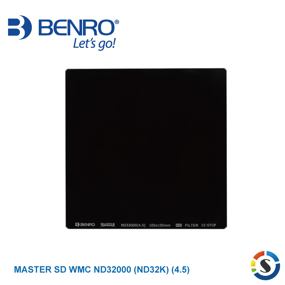 【BENRO百諾】MASTER SD WMC ND32000 (ND32k) (4.5) 方形減光鏡 100x100mm