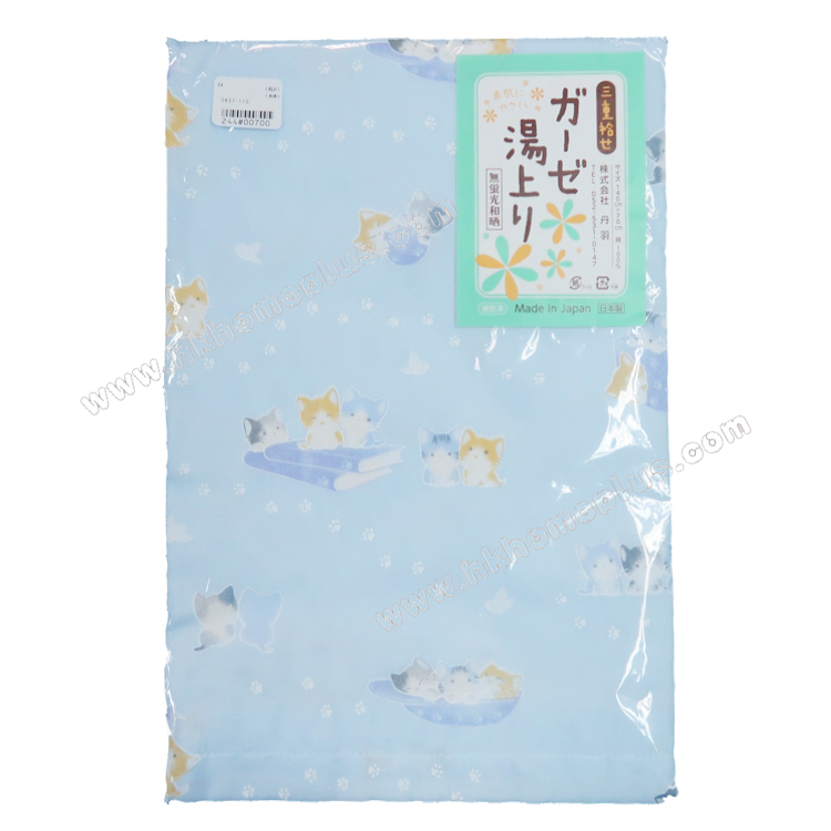 日本製 - 三層印花紗布浴巾/嬰兒包被 4540231