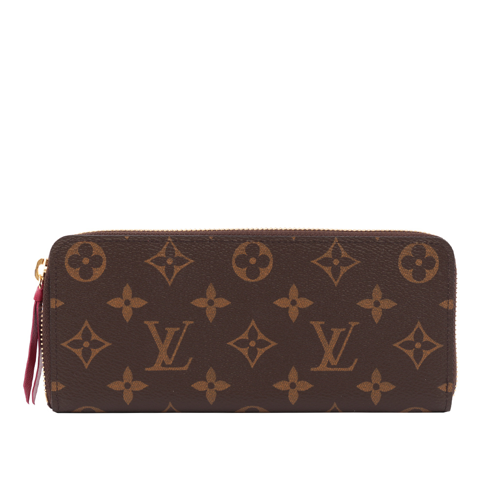 【LOUIS VUITTON】Monogram CLEMENCE ㄇ型拉鍊長夾