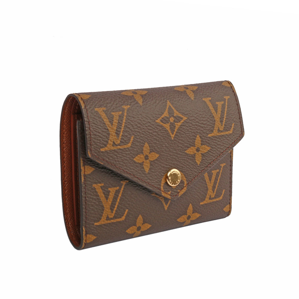 【Louis Vuitton】VICTORINE 三折信封零錢袋釦式短夾