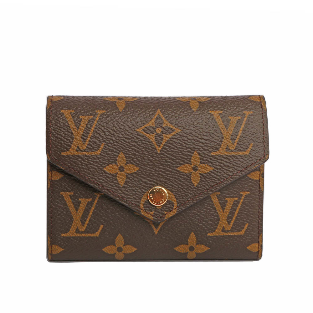 【Louis Vuitton】VICTORINE 三折信封零錢袋釦式短夾