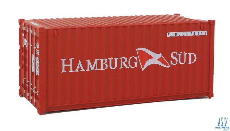 SceneMaster 949-8058 HO規 HAMBURG SUD 20呎 貨櫃 紅