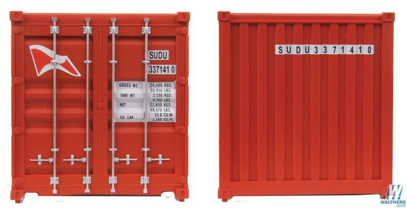 SceneMaster 949-8058 HO規 HAMBURG SUD 20呎 貨櫃 紅